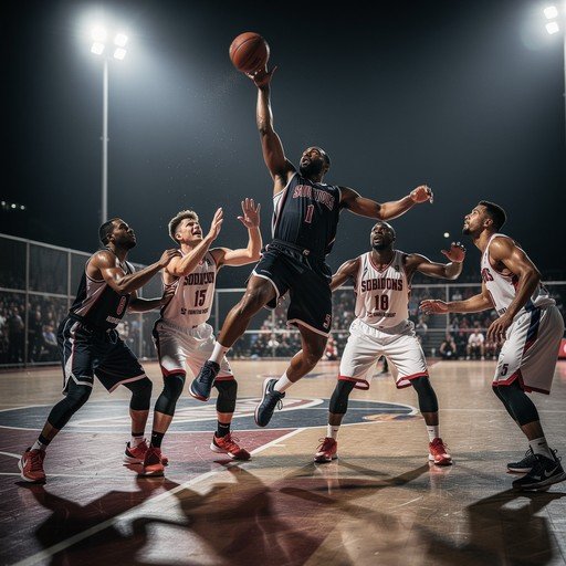 nighttime-basketball-action-stockcake